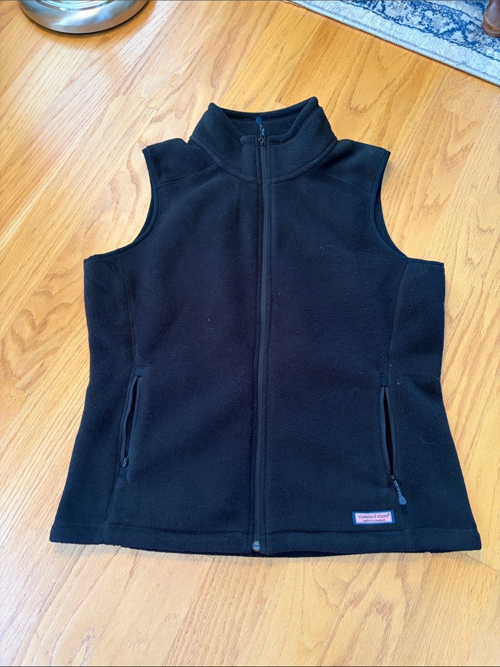 Vineyard Vines Fleece Westerly Vest Black Size M